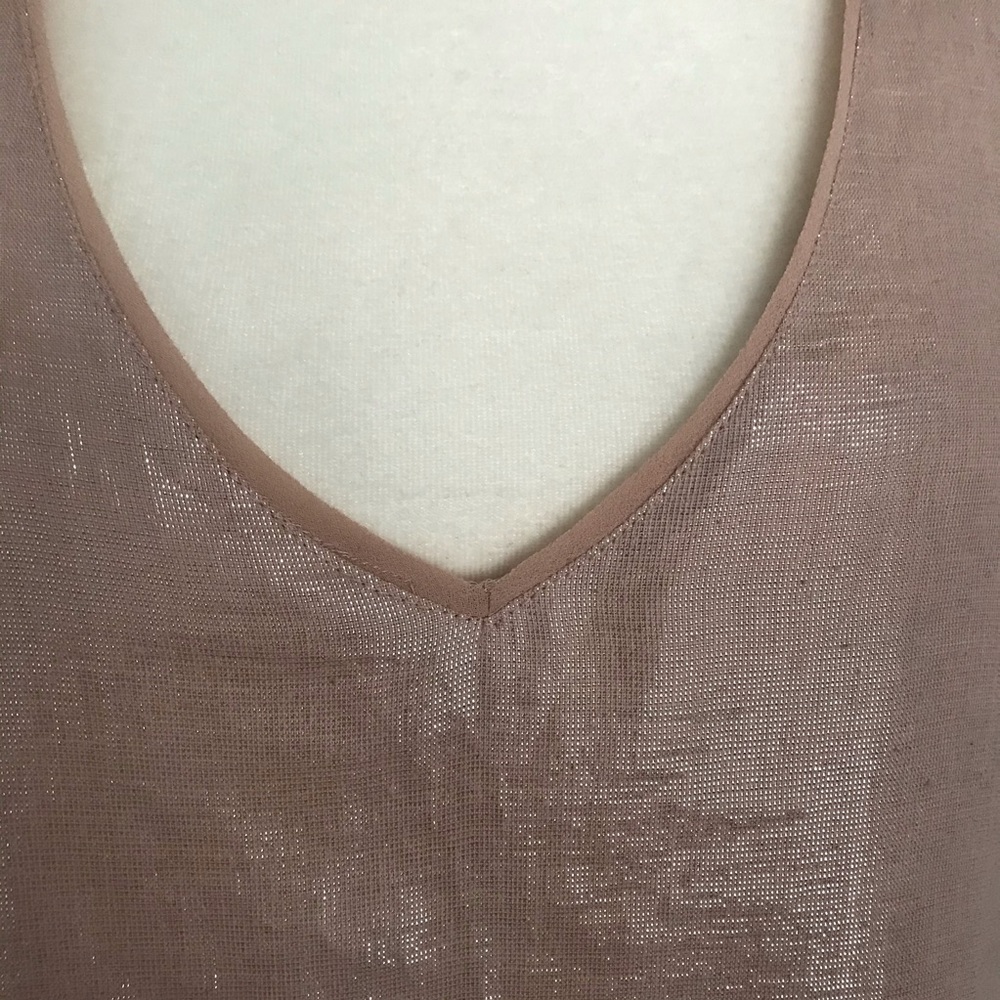 Zara Metallic Pink Racerback Top - Picture 5 of 10